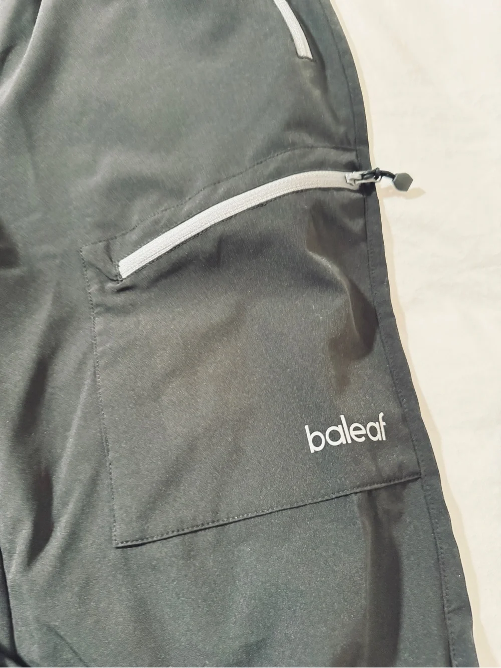 Baleaf Black Reflective Trim Jogger hiking pants